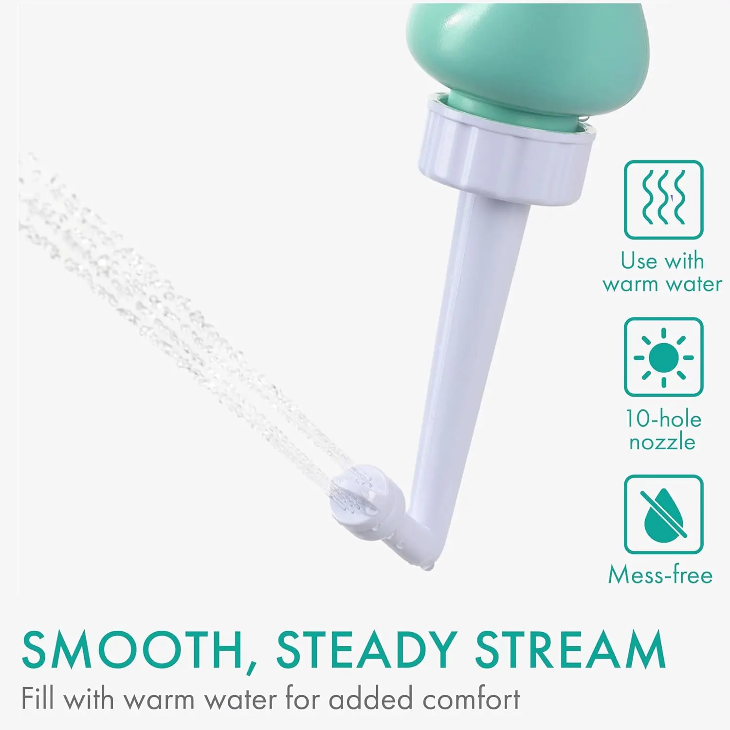 Compact 12oz Handheld Spray Bidet, Portable Postpartum & Perineal Care Toilet Sprayer Bottle for Women - Pack of 1