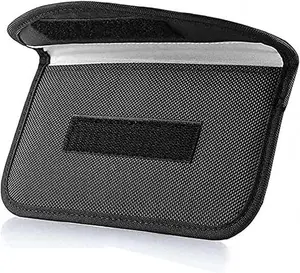 Signal Blocking Bag, GPS RFID Faraday Bags for Phones Faraday Bag Pouch Shield Cage Wallet Phone Case for Cell Phone Privacy Protection Car Key FOB, Anti-Tracking Anti-Spying (1 Pack)