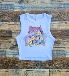 Retro Epcot Crop Tank – Epcot Baby Tee, Spaceship Earth Pink MC Friends, Womens Cute Crop Tee