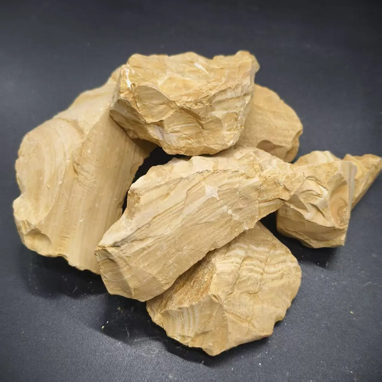 Edible Layered Yellow Kaolin Clay Chunks  All Natural Earth, 7oz / 200g | Pure, Cosmetic Grade, Zero Additives, Slightly Sticky