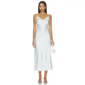 LoveShackFancy Manuela Dress in Seabreeze Blue