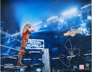Charlotte Flair WWE Autographed 16" x 20" 2025 Royal Rumble Point Photograph - Fanatics Authentic Certified