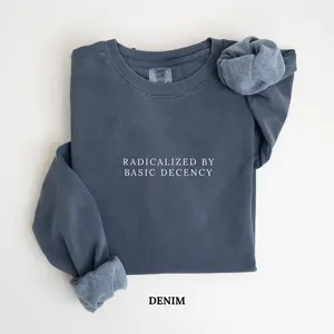 Comfort colors Radicalized By Basic Decency Shirt Radical Empathy Shirt Big Fan Of Human Rights Liberal Tee Protest Shirt CF Practice Radical Empathy