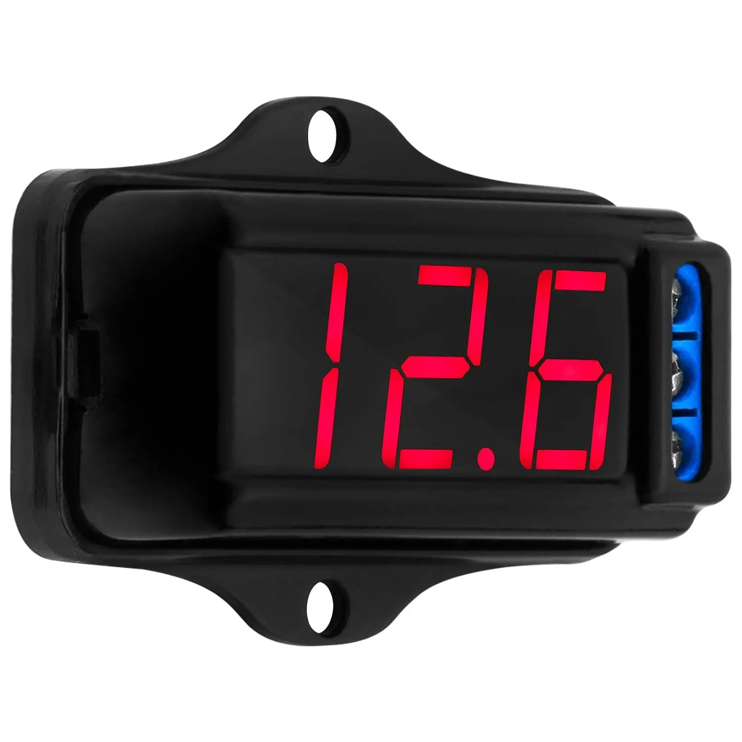 Automotive Digital Voltmeter VTR 1000 Black, Red LED Automotive Car Audio, Digital Display, Measure and Monitor Electrical Voltage of The Battery, Easy to Install