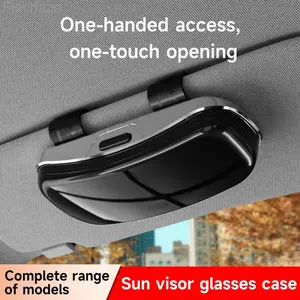 Car Dashboard Sunglasses Case, Multi-Functional Storage Box, Car Interior Organizer, Sun Visor Holder, Ticket Tray, Bestseller