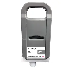 U.S. Remanufactured for Canon PFI-701GY 700ml Gray Ink Cartridge
