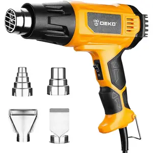 Heat Gun, 1500W Hot Air Gun Kit with Variable Temperature, 716℉-1112℉(380℃-600℃),Heat Guns with Overload Protection & 4 Nozzles for Crafts, Shrinking PVC, Stripping Pain
