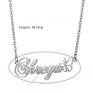 FF0056 New Store Opening||Personalized Handwritten Name Jewelry| Gold/Silver/Rose Gold Stainless Steel Set|Ideal for birthdays, Mother’s Day, or friendship gifts-each piece can be engraved with a unique name or word.