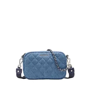 MZ WALLACE Mini Crosby Purse-True Blue Denim