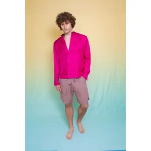 Basketball Linen Short Mink Man