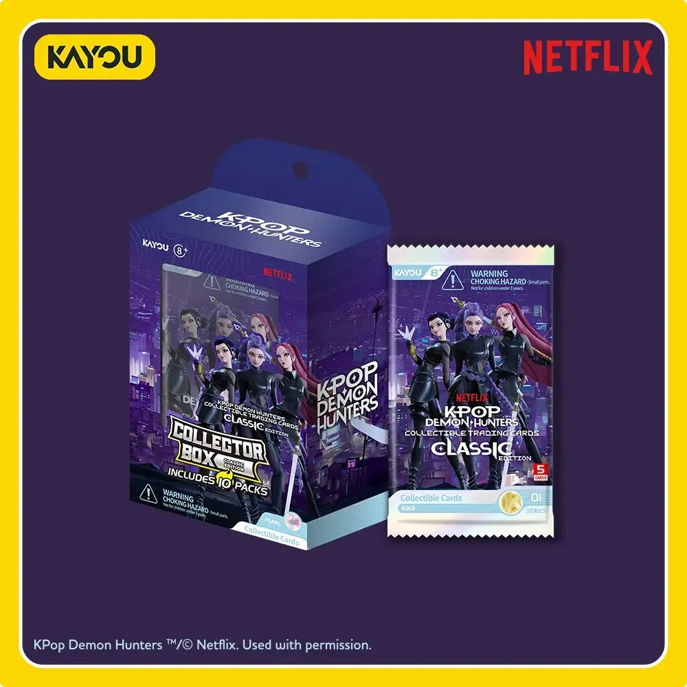 KPop Demon Hunters-Collectible Trading Cards-Classic Edition-Collector Box(10 packs)-001