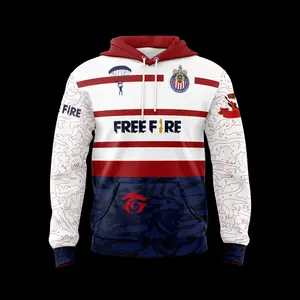 Sudadera Chivas Visitante 24 Free Fire Hoodie Shirt, Adult Hoodies for Football Fan, Menswear and Womenswear, Sport Apparel