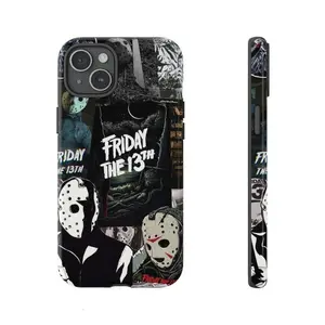 Friday The 13th Phone Case – Black JasonV00rhees Horror Movie Aesthetic  Living Dead Girl  Cover for iPhone 17 16 15 14 13 12 SE Max Pro and Samsung, Gift