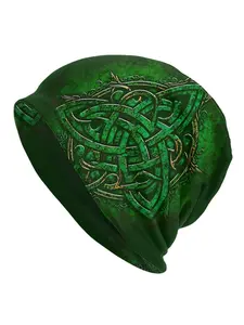 1 PC Outdoor Hats Celtic Irish Knot St Patrick Thin Hat Bonnet Special Skullies Beanies Caps Men Women's Earmuffs