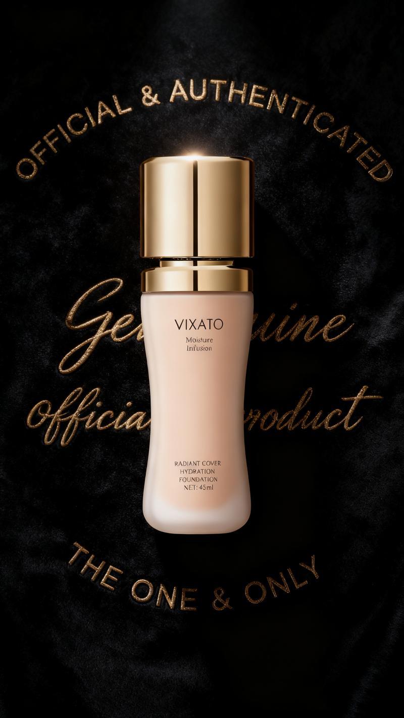 VIXATO Foundation Concealer, Perfect look for most skin, water balance liquid foundation,  Hydrating Makeup, light/neutral/dark