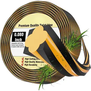 0.080'' DWO1DT802 Replacement String Timmer Lines Compatible with DEWALT Weed Eater, Square Twisted Weed Eater String, Heavy Duty Trimmer String (240 ft.)