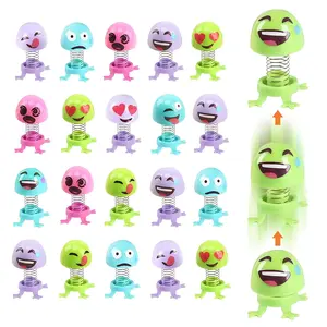 35pcs Assembled Spring Figures, Funny Bobblehead Toys, Small Toys Suitable for Children's Parties, DIY Spring Elves with Various Colors and Expressions, Children's Gift Packs, Gift Bag Fillers, Classroom Prizes (Random Colors)