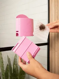 HairCan – The Chic Hair Catcher Storage Solution Trash Bin with Inner Can Spike Pad & Suction Cups for Hygiene Tool Organiser Clean Shower Adhesive Sticker Stray Hair Hair Loss Shedding Marble Surfaces
