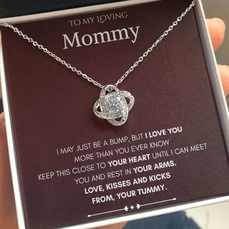 First Time Mom Gift, New Mom Gift Jewelry, Gift for New Mom Necklace, New mommy Gift for first Mother's day, Pregnancy jewelry, Push Present
