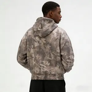 Camo Hoodie for Men & Women RSQ Oversized Tree Bark Camouflage Pullover Couple Hoodies Autumn Winter Fleece Lined Sweatshirts for Casual Outings