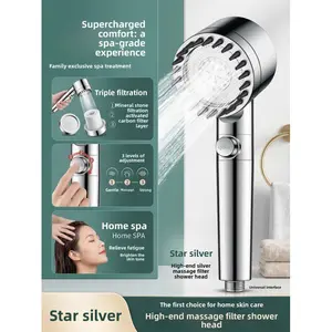 Best-selling snowflake shower head with filtration and purification, pressurized shower head, powerful massage shower head for home use