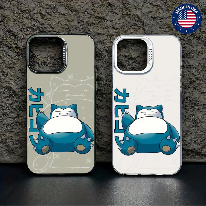 Snorlax  Casing For iphone 17 16 15 14 13 12 11 7 8 Plus ProMax AIR Samsung S22 S23 S24 S25 PLUS ULTRA Flaunt Mobile Phone CaseHard TPU PET PC Black ShockproofSmartphone Cover