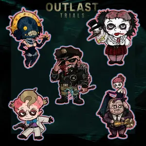 OUTLAST TRIALS Prime Asset Acrylic Keychain, Cute Kawaii Bag Charm, Key Accessory, Gift for Fans, Collectible Character Charm, for Bags, Keys, Backpacks, Cute Decor, Gift Idea