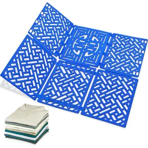 Shirt Folder Board for Closet Organization, Clothes Folding Board to Keep Clothes Tidy, Laundry Folding Board Liner Sorter, Blue