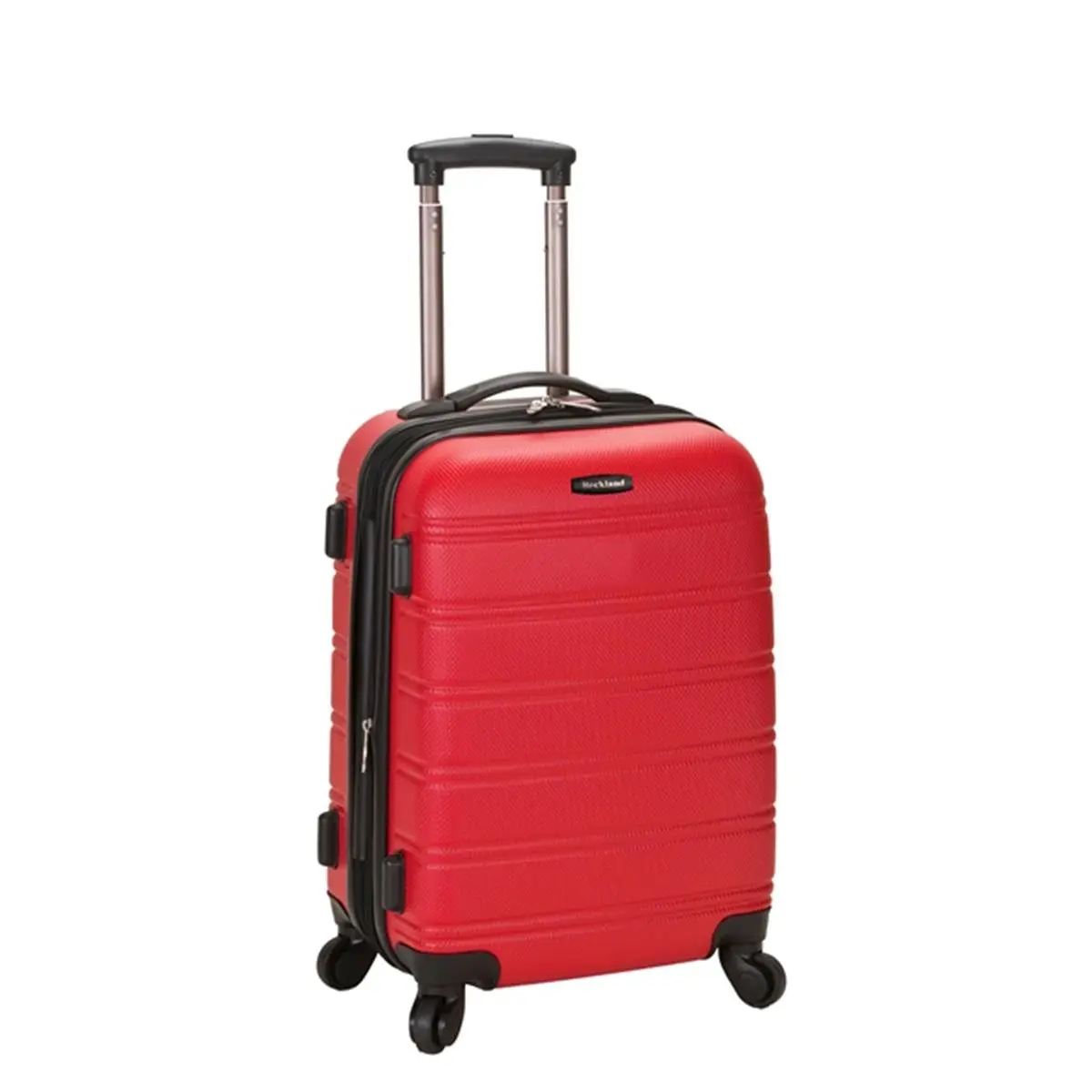 212 MAIN ROCKLAND MELBOURNE All-in-1 Expandable 20-inch Carry On Luggage - Cabin-Sized ABS Plastic Shell, Lightweight, 4 Wheels, Mesh Zipper Pocket, for International Travel (20"h x 13"w x 10"d)