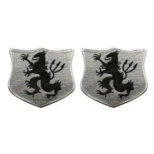 Devgru Lion Crusader Shield Navy Seal Team 6 Patch (3.5 inch-Hook Fastener-DV-5A) 2 Piece for Jackets, Vests, Hats, Backpacks, and Tactical Gears.