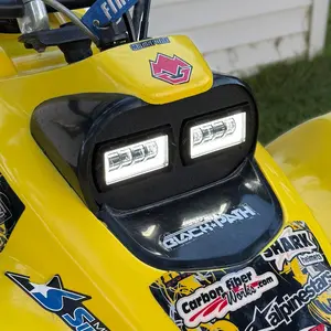 Honda 400ex Headlight ASSEMBLY: Aftermarket Projector Headlight Assembly w/ DRL