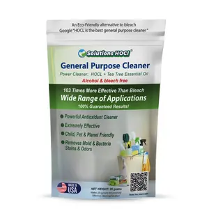 SolutionsHOCl All Purpose Powder Cleaner Fragrance Free 20g – Multi-Surface Cleaner for Kitchen Appliances, Stainless Steel, Grills, Tiles, Glass Cooktops – Eco-Friendly Cleaning Supplies