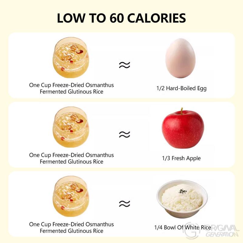 Sweet Soup with Osmanthus, Tremella and Rice Wine 90g（ 6pcs×15g）With Osmanthus，Snow Fungus，Rock Sugar，Jujube，Wolfberry,Sticky Rice