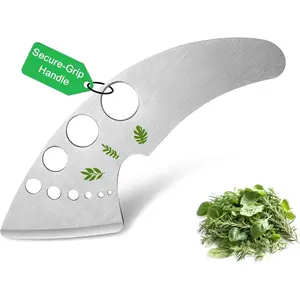 Stripper Tool for Basil - Stainless Steel Kitchen   9 Holes,  Chef Tools for Kale, Chard, Collard Greens, Rosemary, Thyme, Parsley, 2026 Professional Kitchen Gadgets