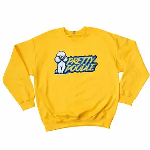 Pretty Poodle Sweatshirt | Gold Sorority Crewneck  SGRho Inspired Apparel  Gift for Sorors Sigma Poodle Crewneck