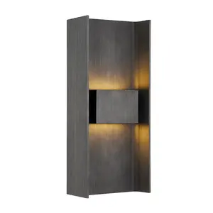 Scotsman LED Wall Sconce - Large Graphite Finish Outdoor Light with Modern Style