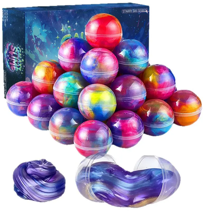 Galaxy Series Slime Ball – Crystal Clear Cloud Mud, Non-Sticky, Super Elastic Sensory Training Fidget Toy for Adults & Kids – Stress Relief, Autism & ADHD Calming Putty