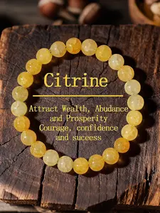 Natural Crystal, Attracts Wealth Prosperity Courage Confidence Success, Elegant Unique High-End Jewelry, Perfect Gift, Healing Crystal Bracelet