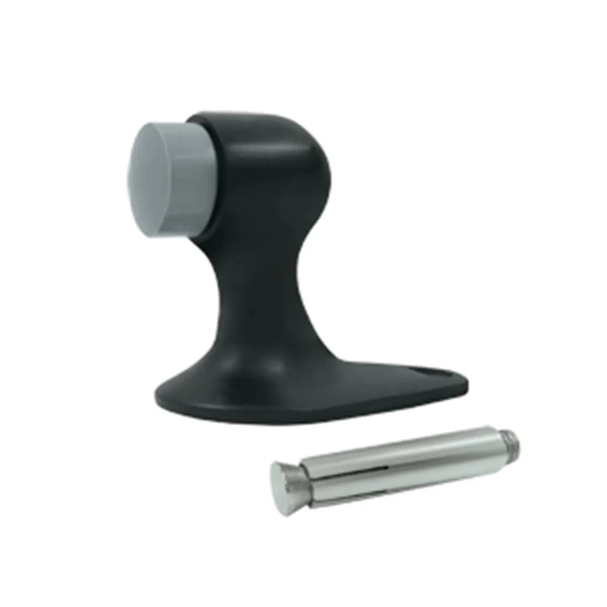 Deltana FDB218U19 2.12 in. Floor Door Bumper- Black - Solid