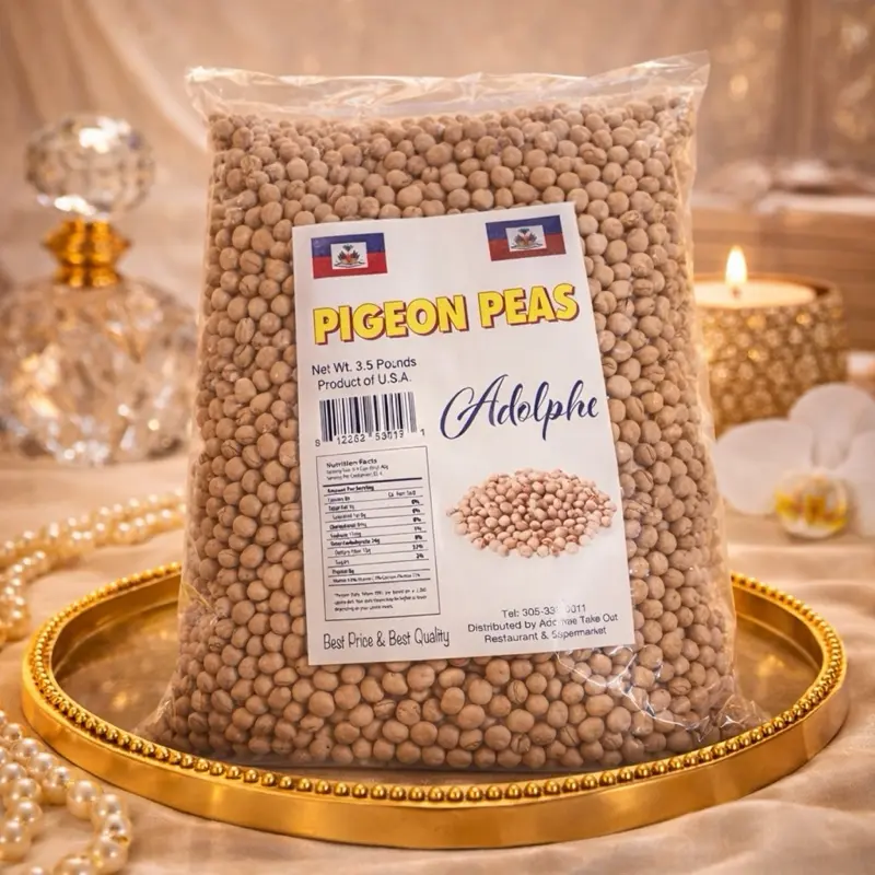 Adolph Pigeon Peas - 3.5 Pounds - Product of U.S.A - Best Price & Best Quality - Adolph Brand