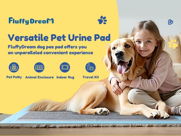 Portable Multi-Purpose Pet Pee Pads  Multiple sizes and styles ， Universal Training Pads for Dogs & Cats, All-Scene Fit for Travel, Crates & Litter Boxes