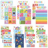 18 colorful educational posters