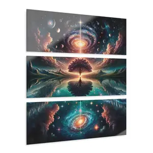 As Above, So Below Acrylic Triptych Canvas Print - Transform Your Space with Elegance