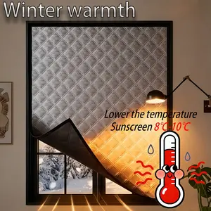 Windproof Winter Curtain, Cold-Blocking Thermal Drapes for Indoor Warmth