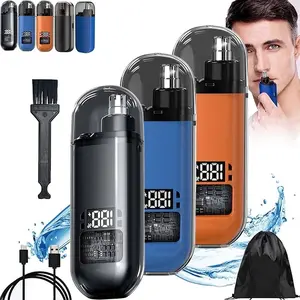 Nose Hair Trimmer(Painless & Precision), Portable Electric Nose Hair Trimmer, with Dust Protection Cap, Ipx7 Waterprof USB Rechargea BleNose Comfort