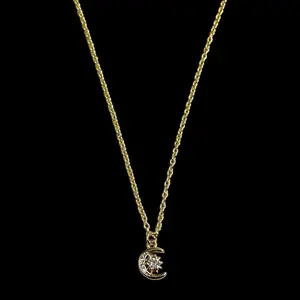 Mini Gold Artemis & Apollo Celestial Necklace