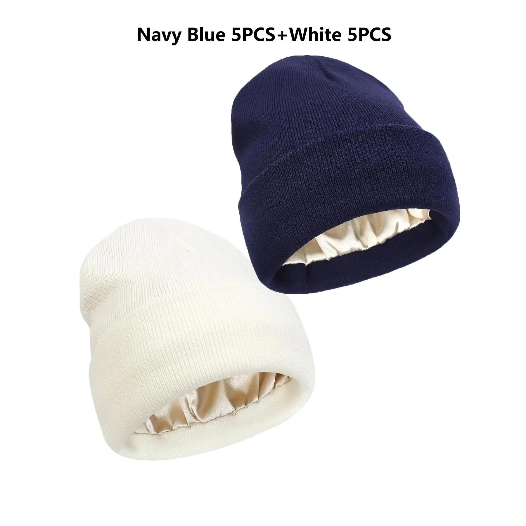 Navy Blue*5 pcs+White*5 pcs