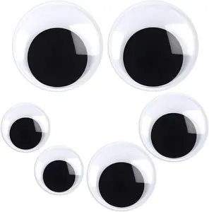 6 count Googly  Eyes Self Adhesive Googlie Craft Wiggle Eyes (2 Inches 3 Inches 4 Inches)