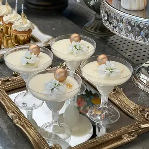 Elegant Martini Glasses Set of 10, Stylish Drinkware, Perfect for Cocktails, Champagne, Desserts, Wedding, Party, Cafe, Various Events