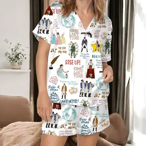 Hamilton Pajamas Set, American Musical Pajamas Set, Broadway Musical Pajamas Set, Rise Up Pajamas, Hamilton Musical , Alexander Hamilton